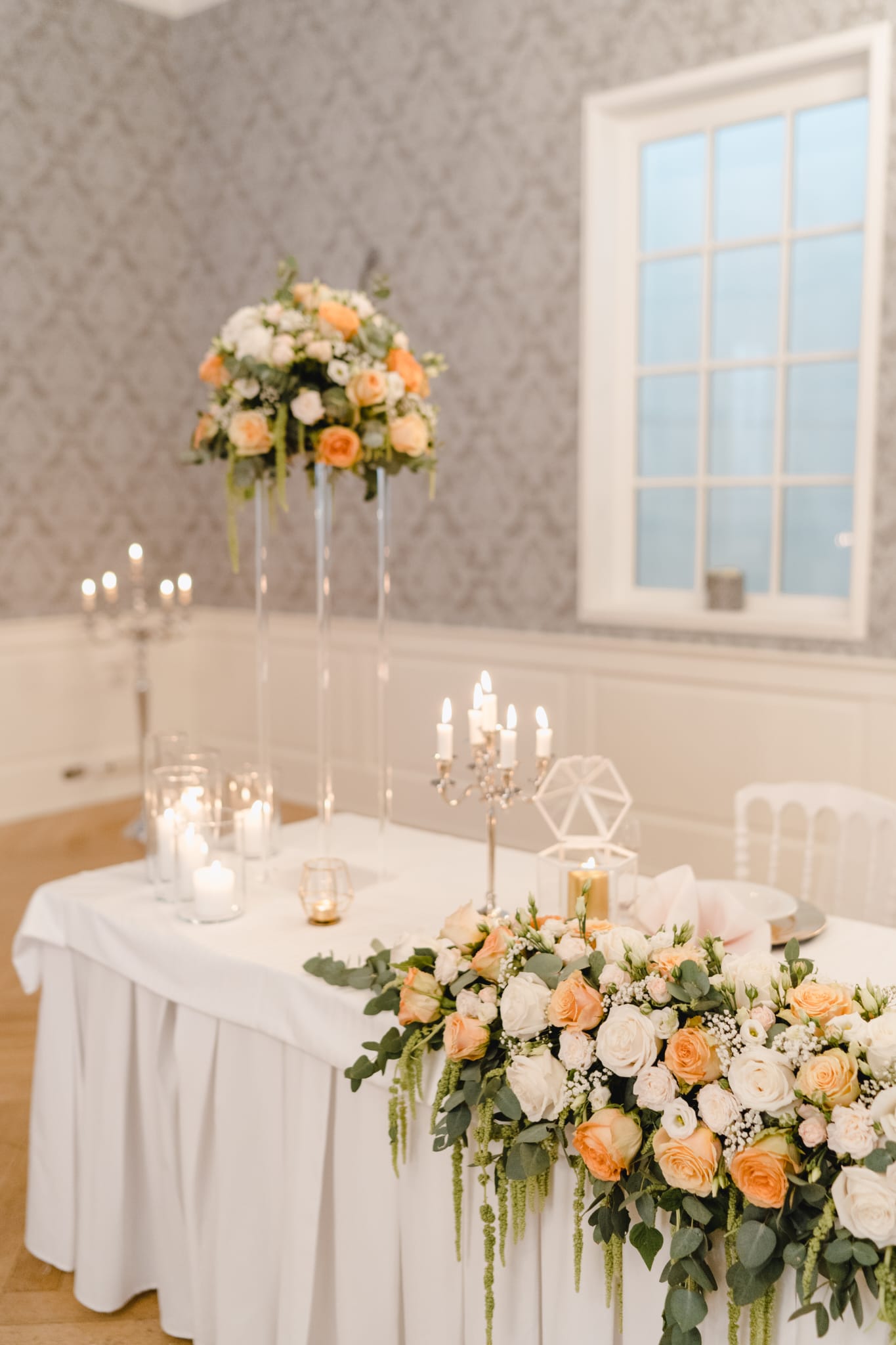 Gesteck für Brauttisch – BLUMEN KREATIV