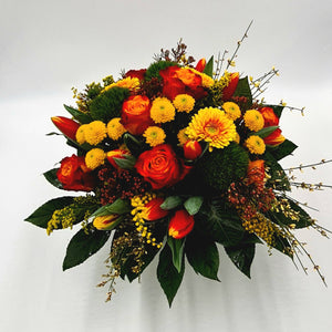 Blumenstrauß „saisonal gelb-orange“