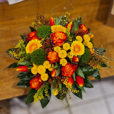 Blumenstrauß „saisonal gelb-orange“